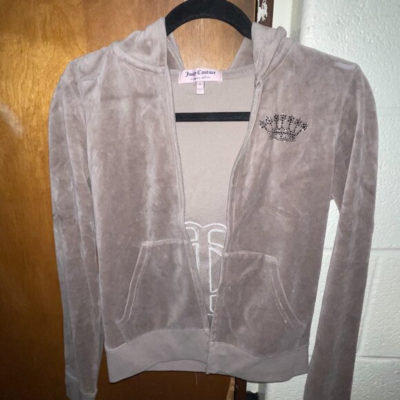 Juicy Couture Zip-up Sweater- Beige SMALL - Picture 4 of 7